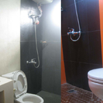 2 kamar mandi (air hangat)